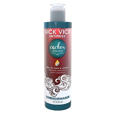 Condicionador Cachos Desejados Nick Vick Antifrizz 300ml