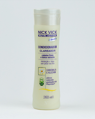 Condicionador Clareador Nick Vick Nutri Action 260ml