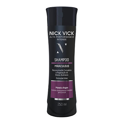 Shampoo Miraculous Nick Vick Alta Performance Intense 250ml