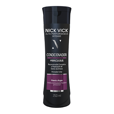 Condicionador Miraculous Nick Vick Alta Performance Intense 250ml