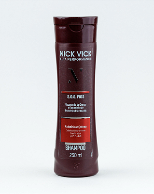 Shampoo S.O.S. Fios Nick Vick Alta Performance 250ml