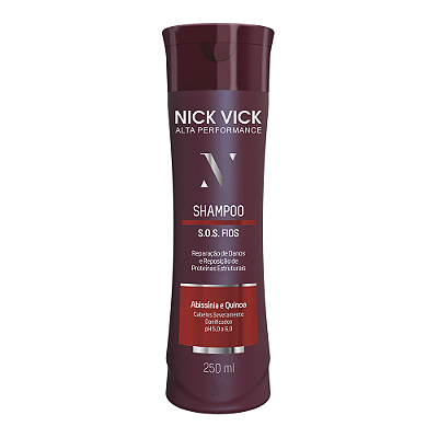 Shampoo S.O.S. Fios Nick Vick Alta Performance 250ml