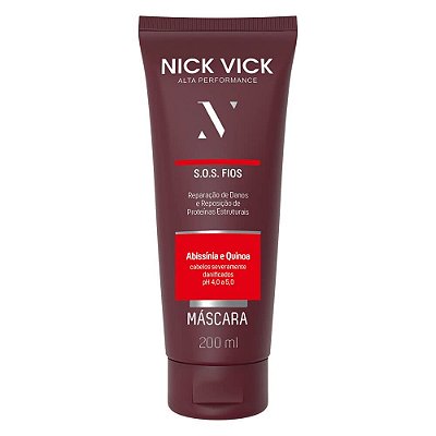 Máscara S.O.S. Fios Nick Vick Alta Performance 200g