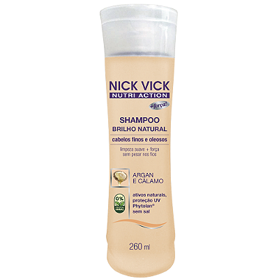 Shampoo Brilho Natural Nick Vick Nutri Action 260ml