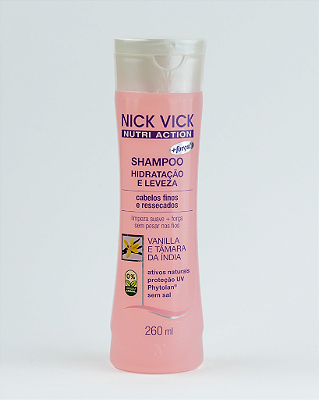 Shampoo Hidratação e Leveza Nick Vick Nutri Action 260ml