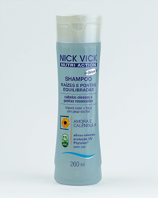 Shampoo Raízes e Pontas Equilibradas Nick Vick Nutri Action 260ml