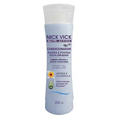 Condicionador Raízes e Pontas Equilibradas Nick Vick Nutri Action 260ml