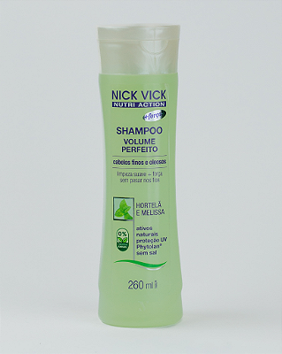 Shampoo Volume Perfeito Nick Vick Nutri Action 260ml