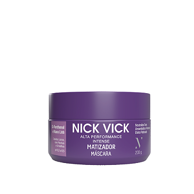 Máscara Matizadora Efeito Platinado Nick Vick Alta Performance 200g