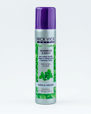 Shampoo a Seco Hortelã e Melissa Nick Vick Nutri 150ml