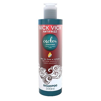 Shampoo Cachos Desejados Nick Vick Antifrizz 300ml