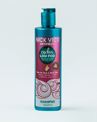 Shampoo Cachos Low Poo Nick Vick Antifrizz 300ml