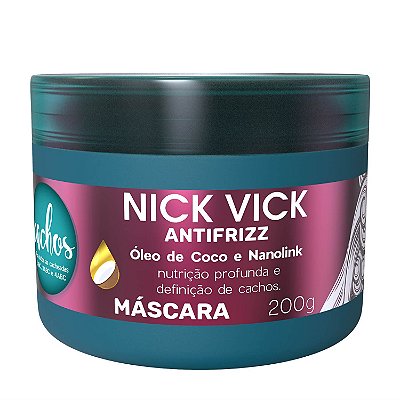 Máscara Cachos Nick Vick Antifrizz 200g