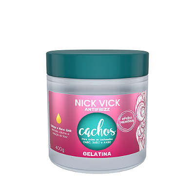 Gelatina Cachos Nick Vick Antifrizz 400g