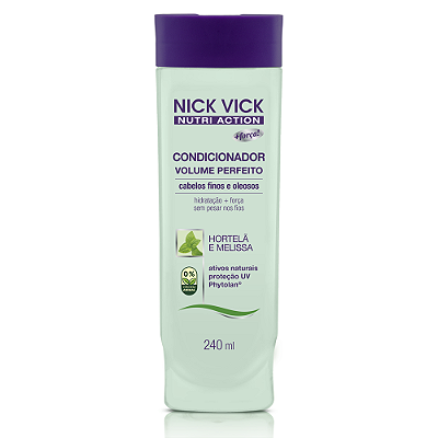 Condicionador Volume Perfeito Nick Vick Nutri Action 240ml
