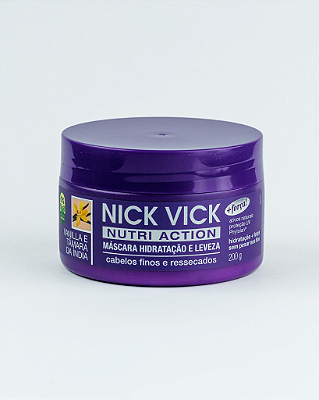 Máscara Hidratação e Leveza Nick Vick Nutri Action 200g