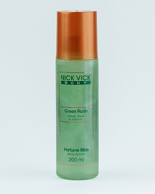 Perfume Mist Body Splash Nick Vick Body Green Rush 200ml