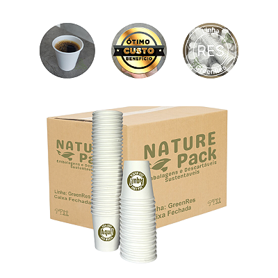 CX Copo Papel Descartável 60ml PERSONALIZADO 3000un