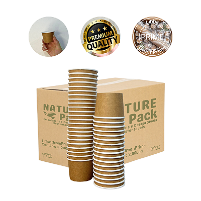 CX Pote Papel Kraft 50ml Amostras | Degustação 2000un