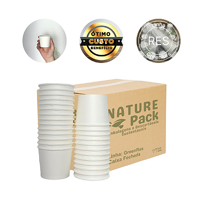 Pote Papel Branco 120ml  Caixa 1000un