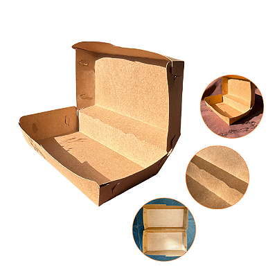 Caixa Para lanches, combos, delivery Clamshell 50UN