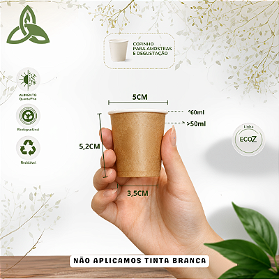 Copo de Papel 60ml - Nature Pack para Café e Degustação – EcoZ