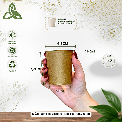 Copo de Papel 140ml - Nature Pack para Café e Degustação – EcoZ
