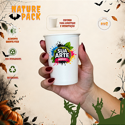 Copo de Papel 200ml - Personalizado Nature Pack para Café e Degustação – EcoZ bio degradável
