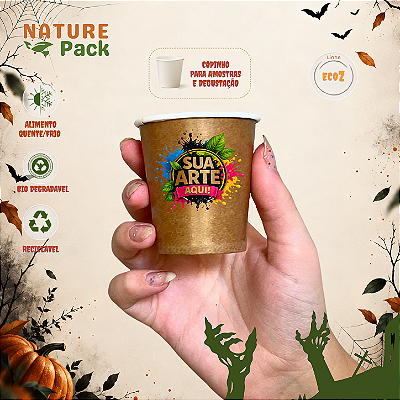 Copo de Papel 90/100ml - Nature Pack para Café e Degustação Personalizado – EcoZ