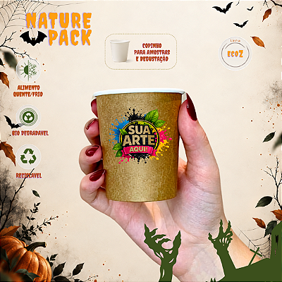 Copo de Papel 140ml - Personalizado Nature Pack para Café e Degustação – EcoZ