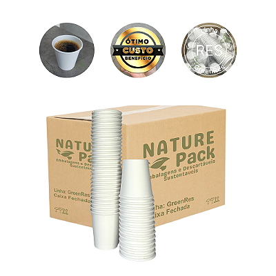 Copo de Papel 60ml - Nature Pack para Café e Degustação – GreenRes