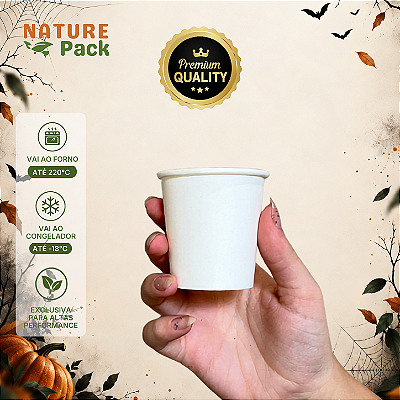 Copo de Papel Branco 100ml Nature Pack para Café – BioPrime