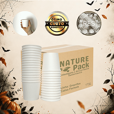 Pote Papel Branco 150ml GreenRES - 120un