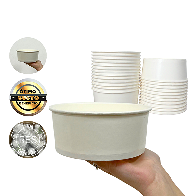 Pote Papel 1100ml BRANCO GreenRES