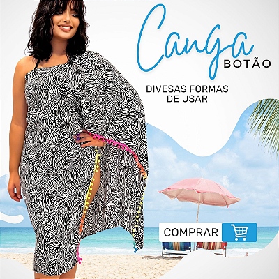 Canga Botão Saída de Praia Chalaróste
