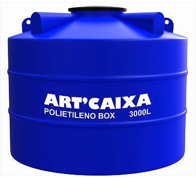 Tanque de água ARTCAIXA Box vertical polietileno 3.000 Litros