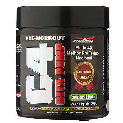 C4 Beta Pump - Pré Treino 225g - Limão - New Millen