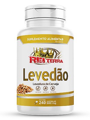 LEVEDO DE CERVEJA - REI TERRA 240 CÁPSULAS