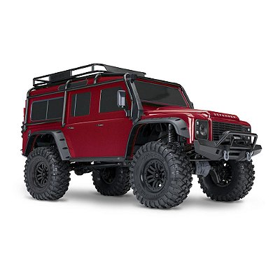 Automodelo Traxxas 1/10 trx 4 land rover defender tqi vermelho 82256 4