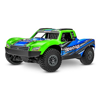 Carro Traxxas mini slash 4wd short course rtr bl 2s green 108164 1
