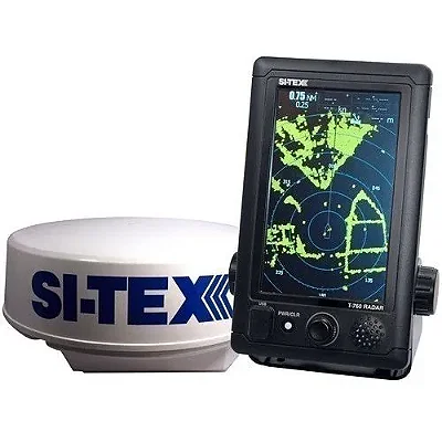 Radar Marino Sitex T760 de 7 polegadas, colorido, com 4 kW, cúpula de 24 polegadas e alcance de 10 metros.