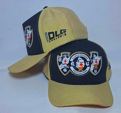 SUPER CAP - BONÉ ESCUDOS NUDE - MARROM TECIDO - VASCO | IDEOLOGIA