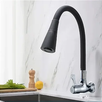 Torneira Gourmet Flexível de Parede – 2 Jatos | Design, Eficiência e Sofisticação para Sua Cozinha!