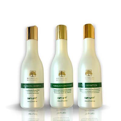 Kit 1 Shampoo + 1 Condicionador + 1 Ativador De Cachos 3x250ml - BioArgan