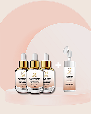 Kit Sérum Facial Blend Anti-Idade 30ml - Pague 2 e Leve 3 + Brinde Espuma