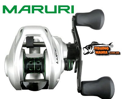 Carretilha Maruri Luke Slim 5 cor Cinza Manivela Direita