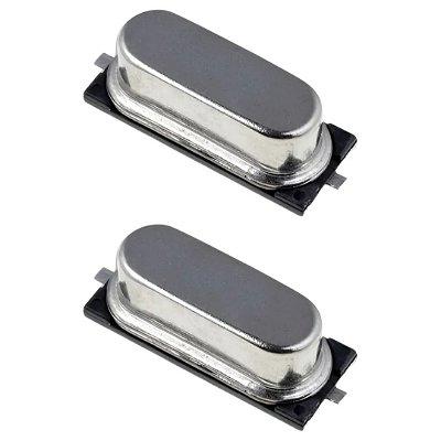 Oscilador de Cristal 25.000MHz 12pF 30PPM Encapsulamento HC-49/SM SMD
