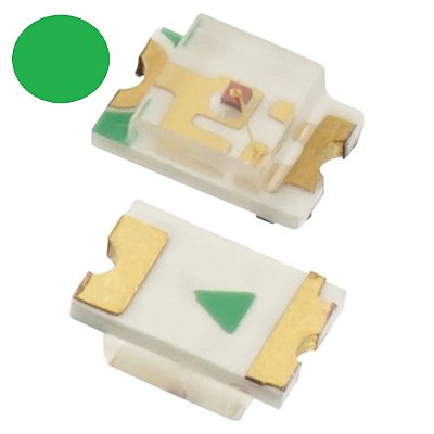 LED 0805 Verde 160mcd SMD Indicador de Placa