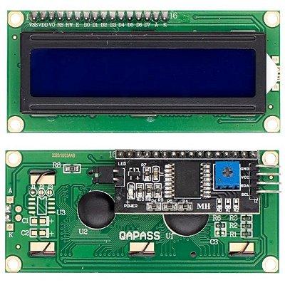 Display LCD 16x2 com Luz de Fundo Azul e I2C Integrado