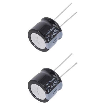 Capacitor Nichicon 22uF 400V 18x15 Radial 20% Eletrolítico URS2G220MHD